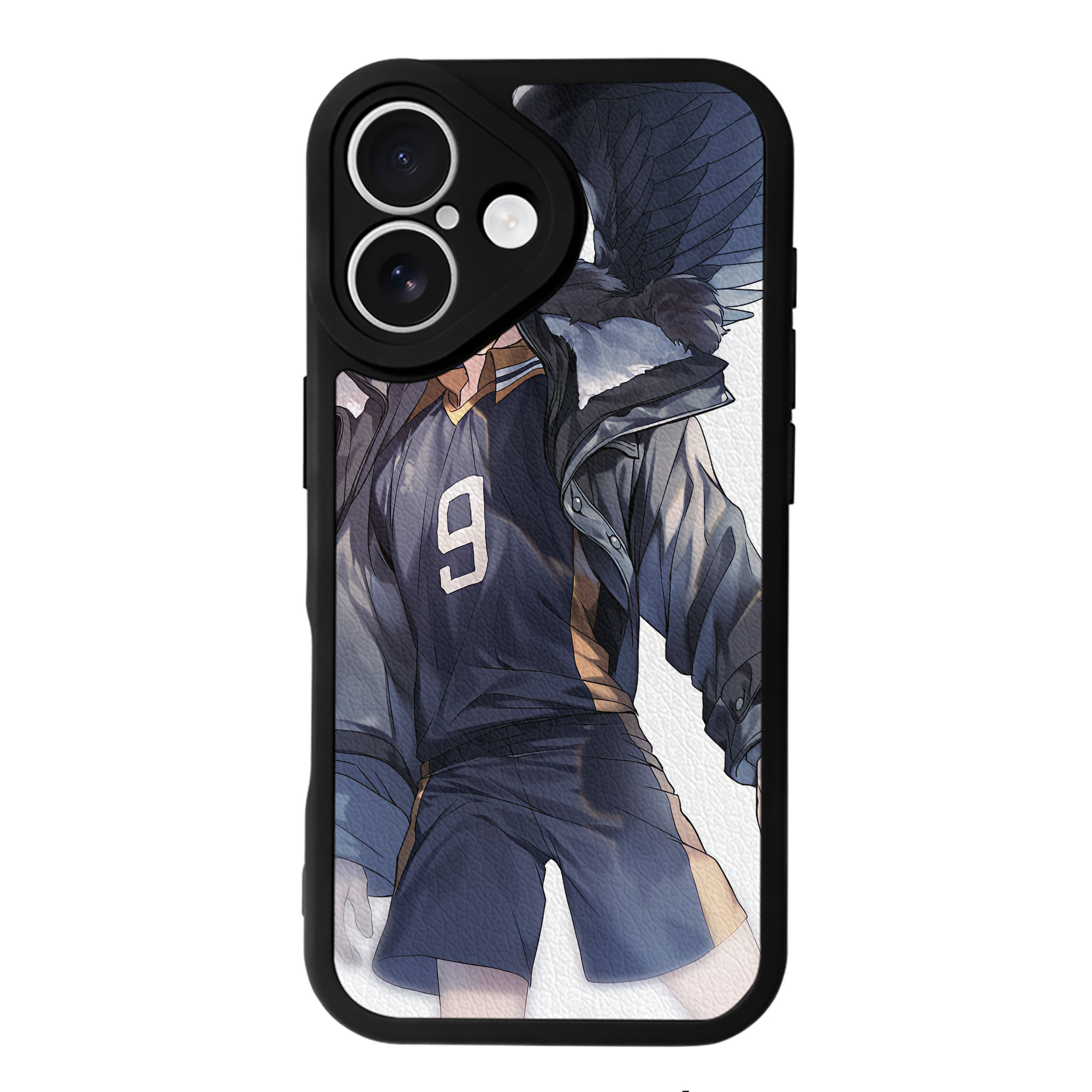 （画像用） ハイキュー!! Haikyu!! 【iPhone 16シリーズ対応】シリコンスマホケース（レザー調） 材質：シリコン